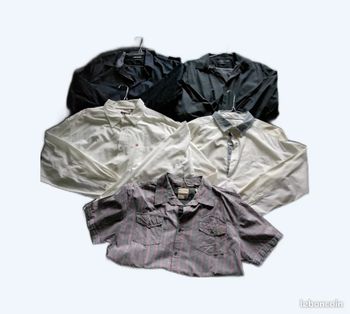 Lot de 5 chemises homme 