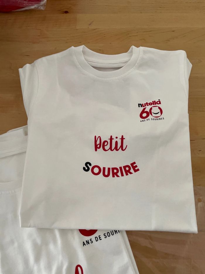 Duo de tee shirts nutella parent enfant - photo numéro 2