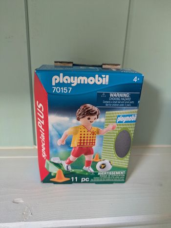 Playmobil 70157 Joueur de foot et but