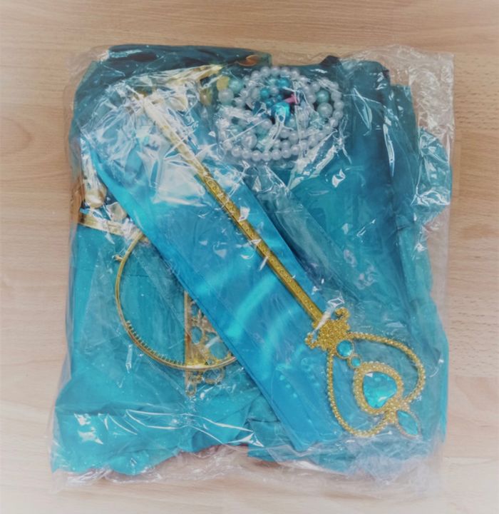 Déguisement robe princesse Jasmine courte et accessoires 4-5ans - photo numéro 7