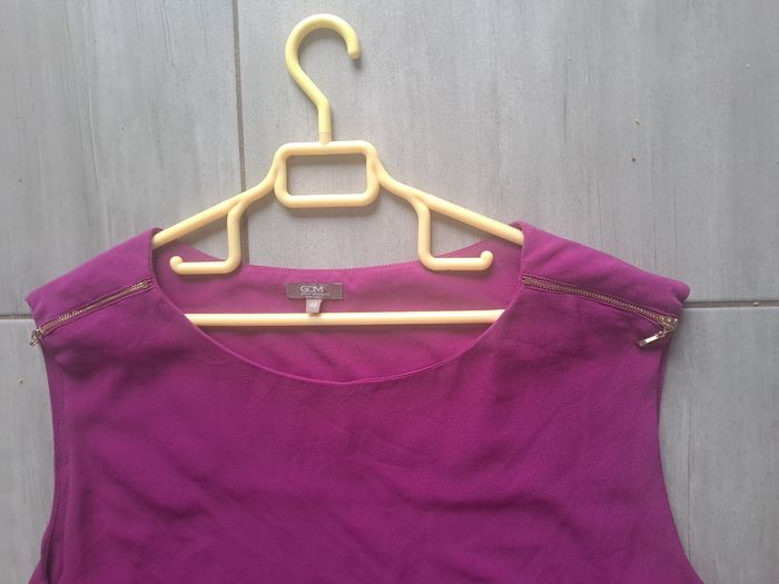 Robe mi longue violet Grain de Malice Taille 48 - photo numéro 5