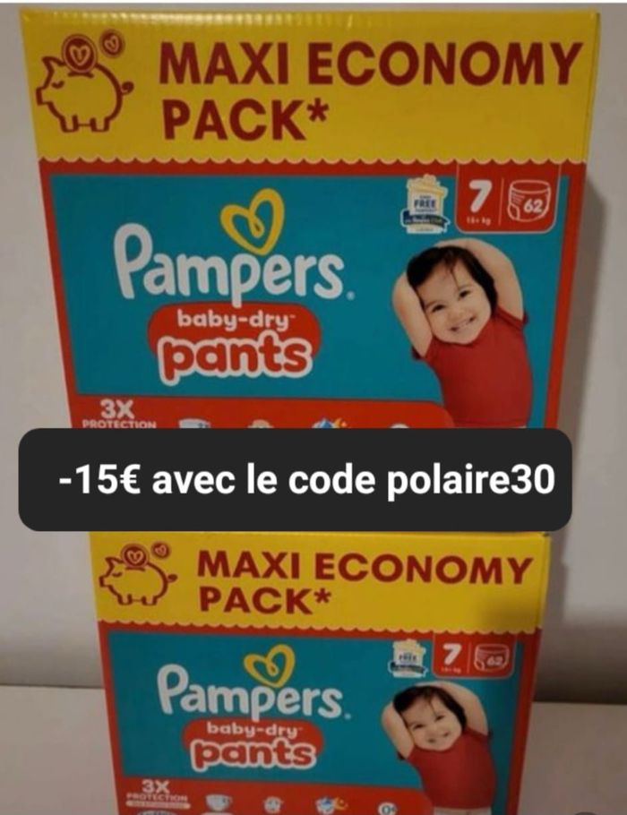 Deux cartons maxi economy taille 7 culotte