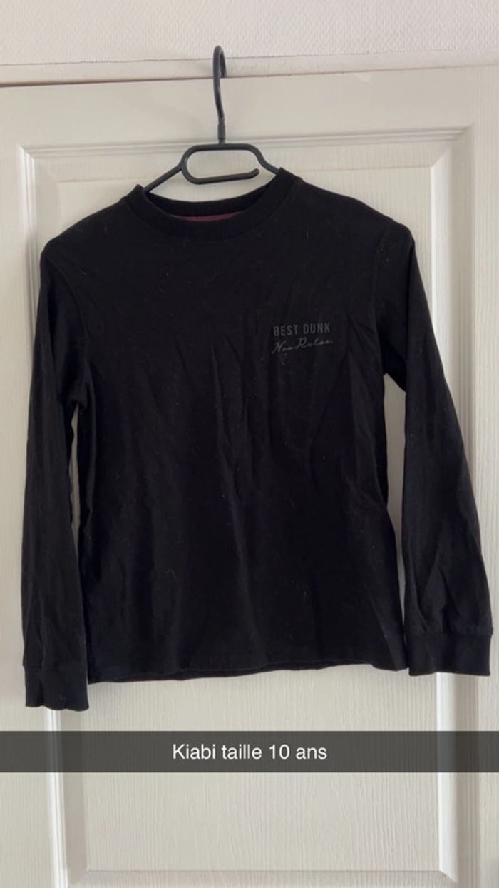 T shirt manche longue noir