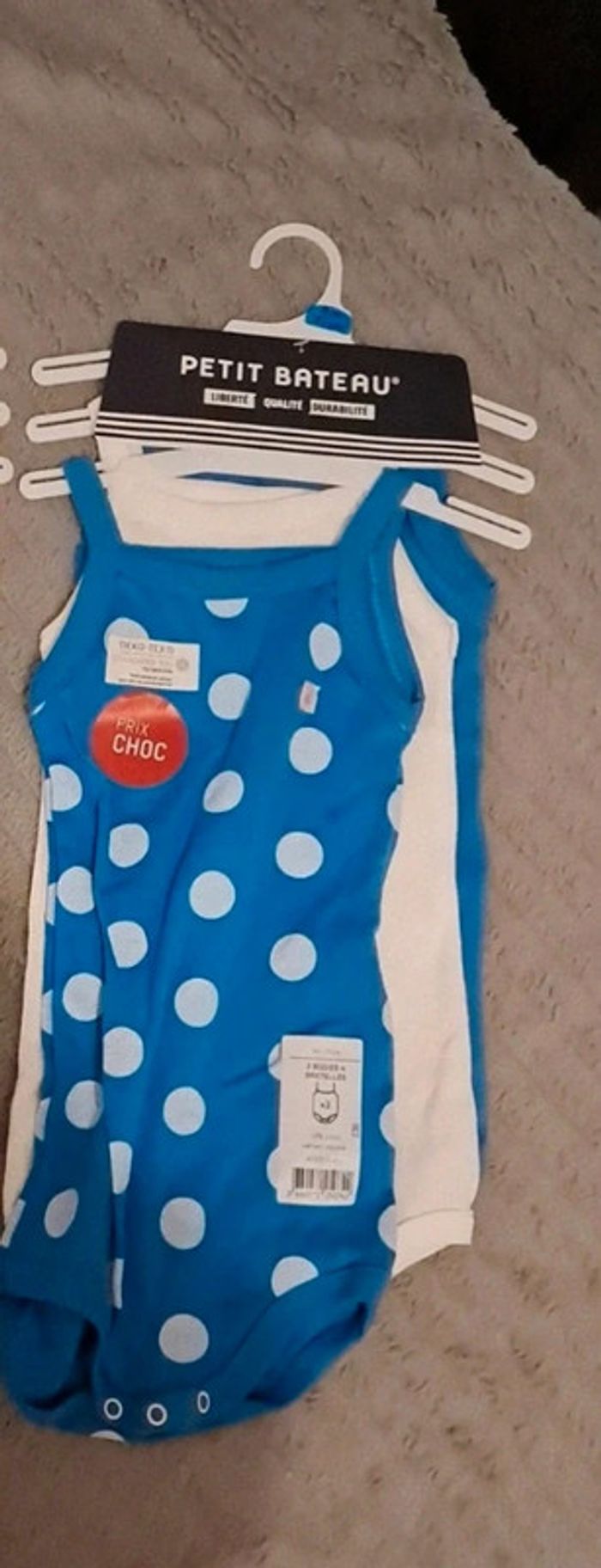 Lot trois body bretelle