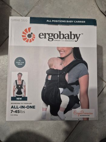 Porte-bébé Ergobaby Omni 360 Mesh Noir Onyx, Neuf
