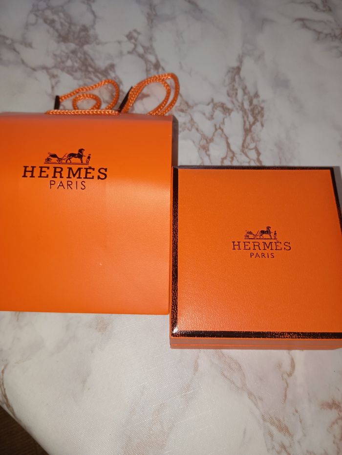 Bracelet Hermès blanc et or  avec boîte neuf - photo numéro 9