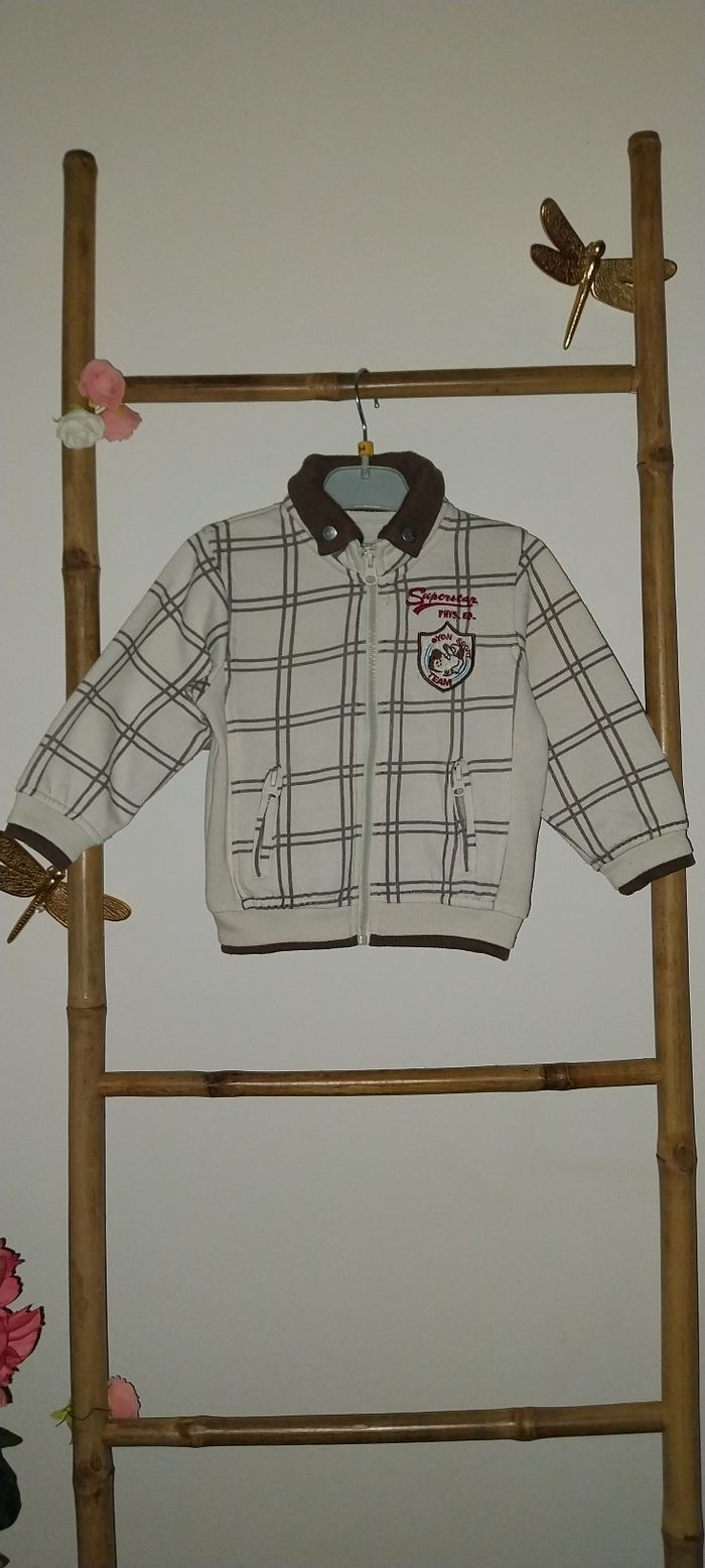 Gilet zippé/ Veste sweat zippé by Tom et Kiddy très bon etat 2 ans