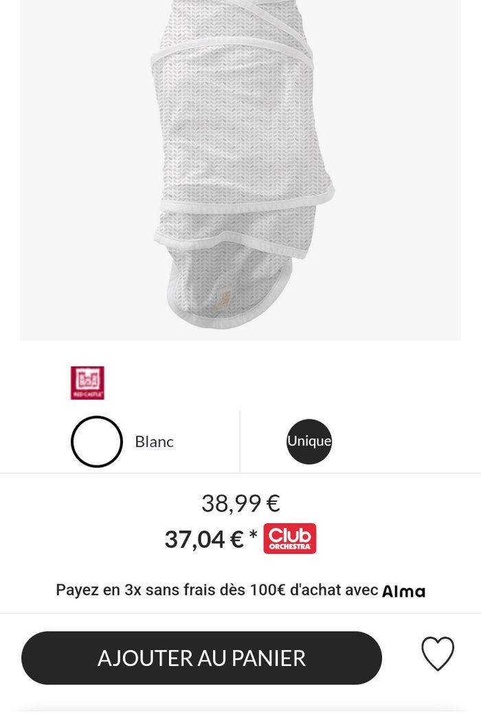 Couverture d'emmaillotage - photo numéro 2