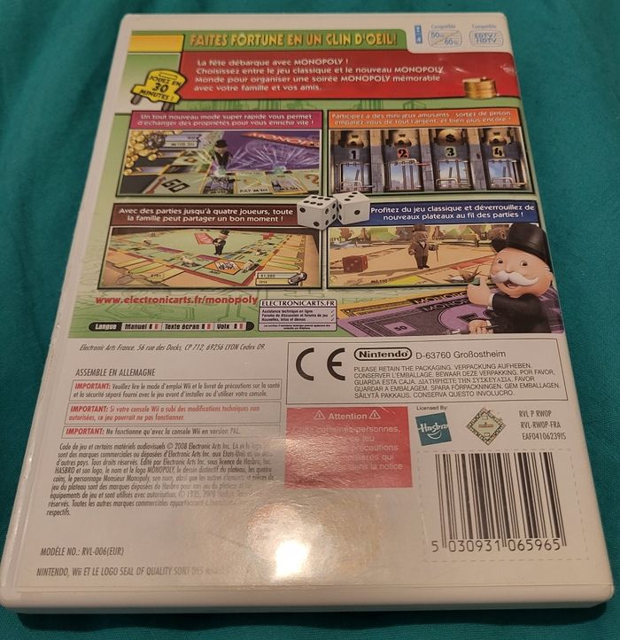 Jeu Wii Monopoly - photo numéro 2