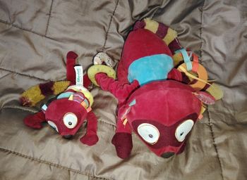 Lot 2 peluches activité raton laveur lilliputiens
