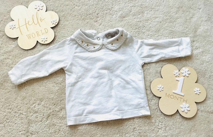 7 tee-shirts fille 1 mois - photo numéro 8