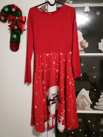 👗 Robe de Noël rouge – Taille S – Neuve