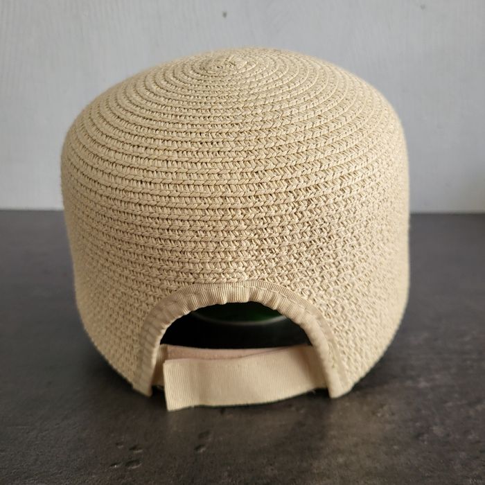Casquette beige en paille taille 57 (M) en excellent état - photo numéro 6