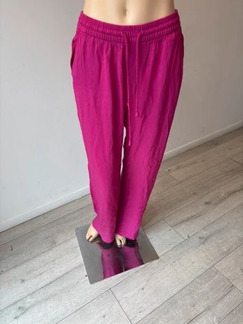 Pantalon droit en coton neuf Zara