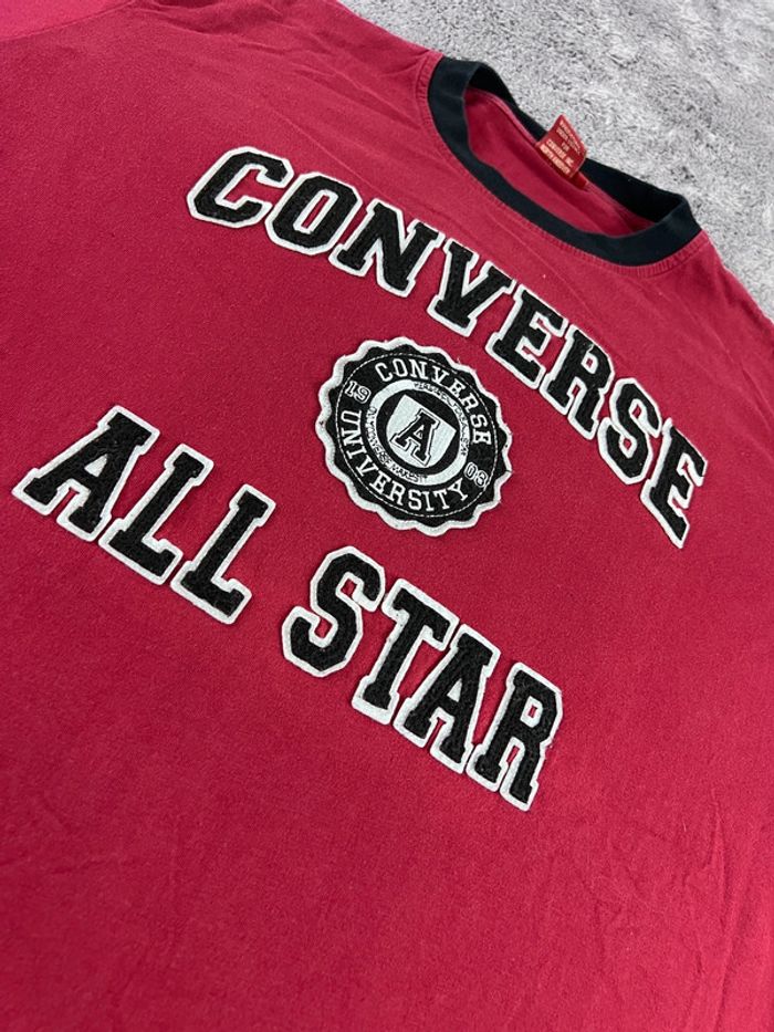 T-shirt manches longues Converse All Star Bordeaux – Taille XL - photo numéro 8
