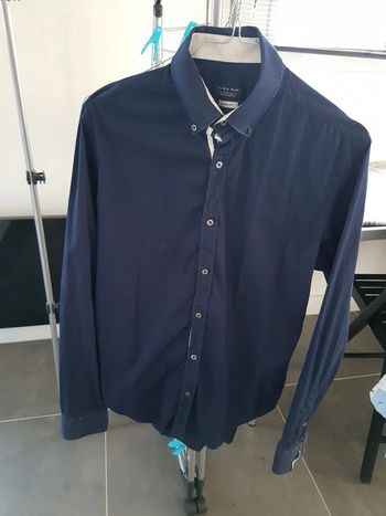 Chemise Zara bleu nuit