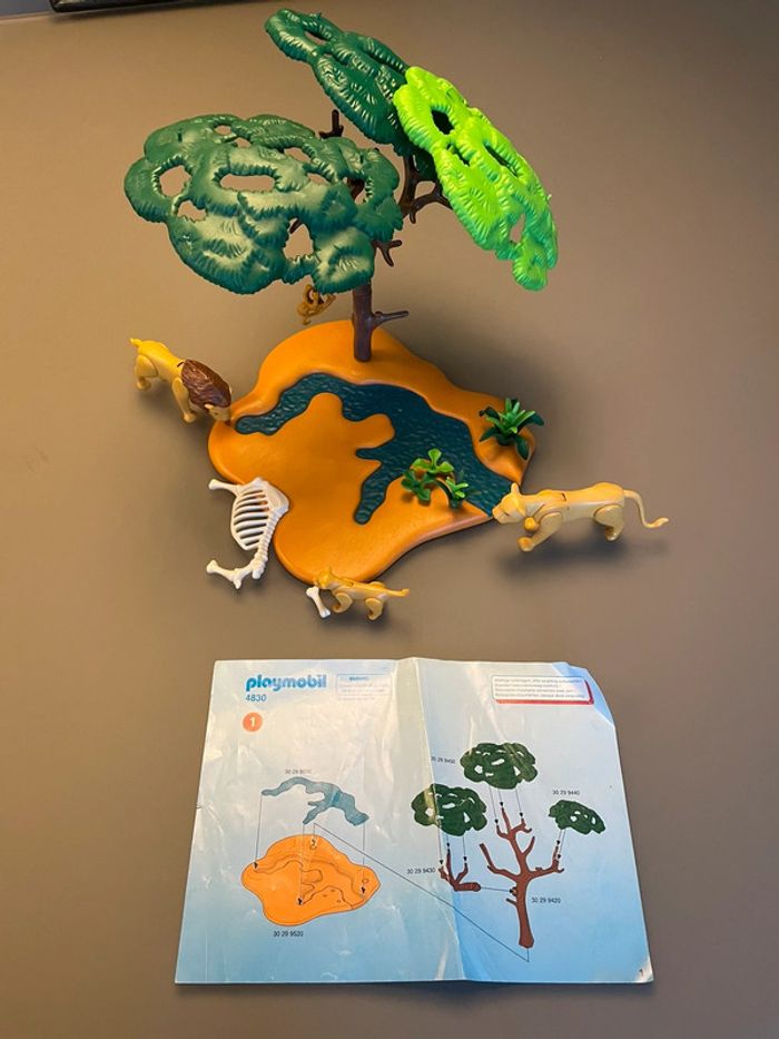 Playmobil plan d’eau lion 4830