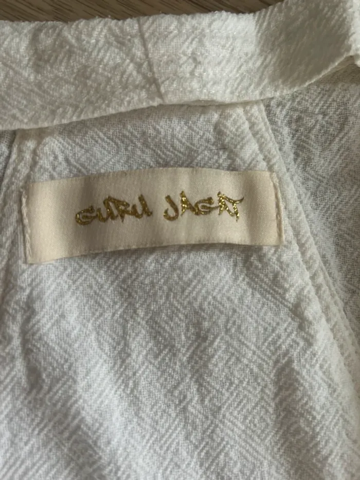 Guru jagat combinaison pantalon blanche coton , femme, taille 1/36 - photo numéro 5