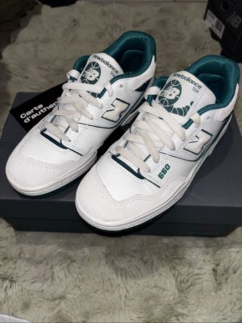 New Balance 550 Green and White