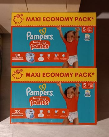 172 Couches Culottes Pampers Baby Dry Pants - Taille 5 (2 Maxi Packs)