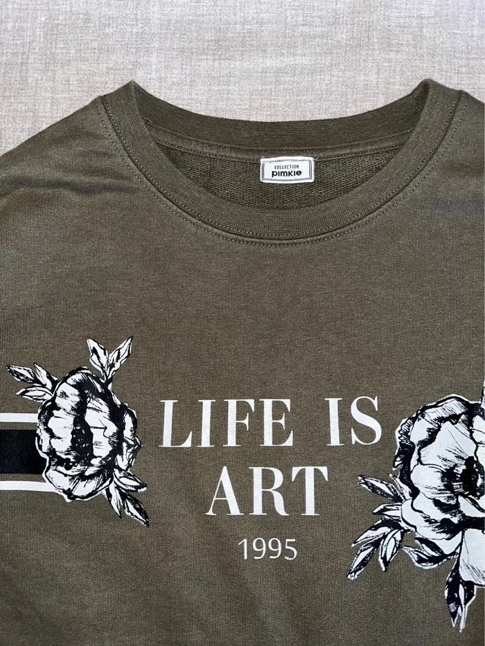 Felpa leggera Pimkie verde oliva