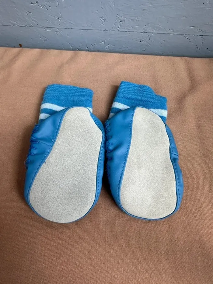 Chaussette - chausson bleu renard taille 20 - photo numéro 6