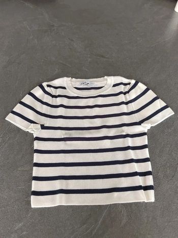 Top court ZARA à rayures  Taille S Excellent état