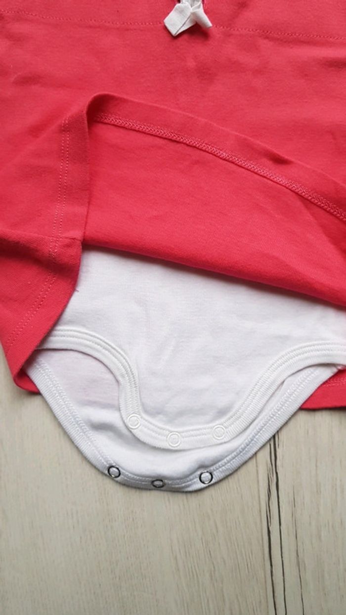 Robe body petit bateau fille 12mois neuve - photo numéro 3