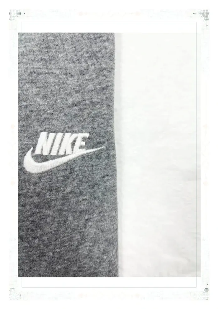 Nike veste à capuche grise enfant fille taille 12 ans 100% coton - photo numéro 3