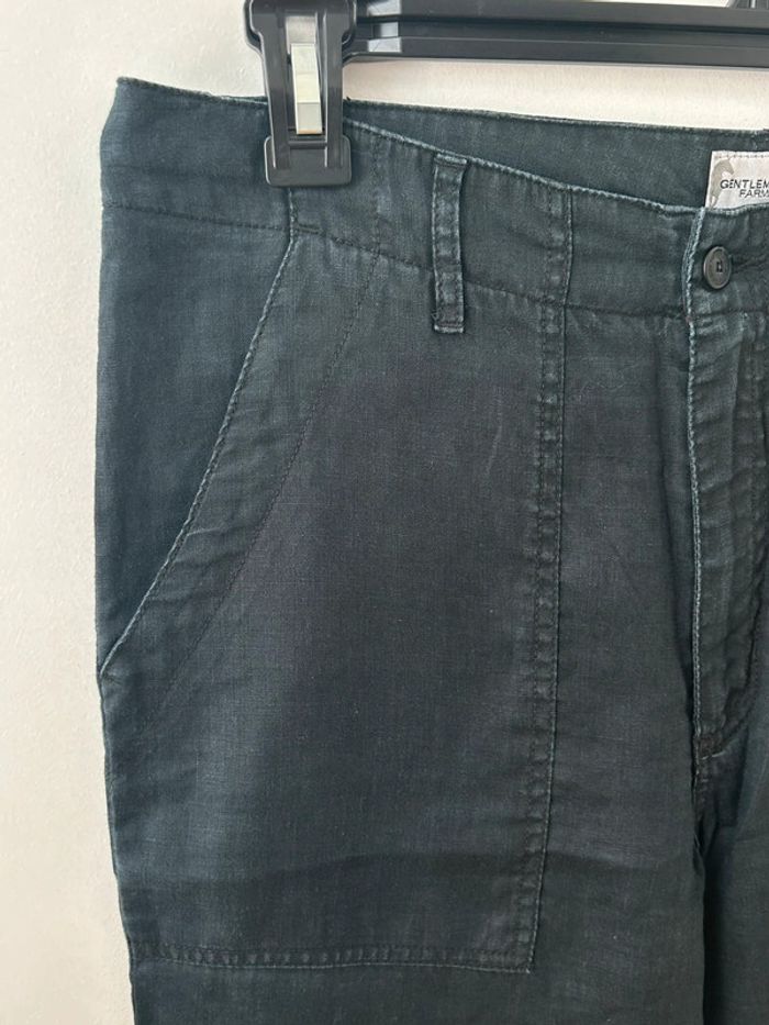 Pantalon en coton bleu marine été - gentleman Farmer - taille 38 - photo numéro 2