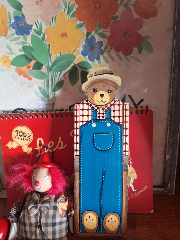 Plumier en bois vintage - photo numéro 2