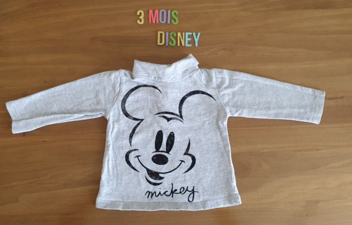 Tee-shirt avec col Mickey 3mois
