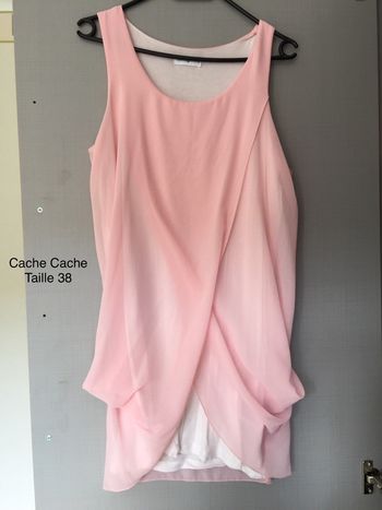 Robe rose/crème Cache Cache Taille 38