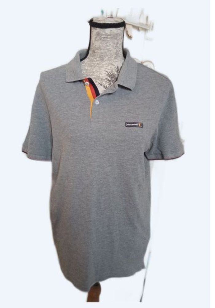 Polo gris home taille L jack and jones