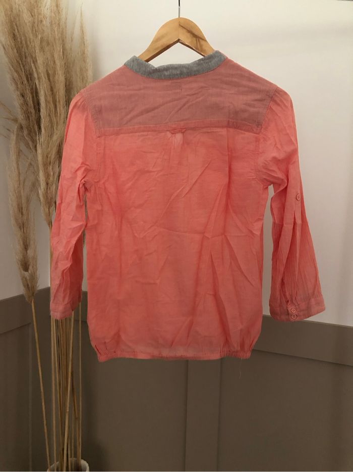 Blouse légère corail et grise - Inextenso 34/36 - photo numéro 2