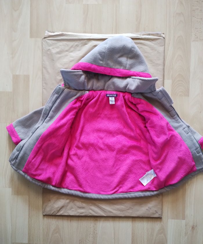 Manteau fille fleurs Orchestra 12 mois/74cm - photo numéro 3