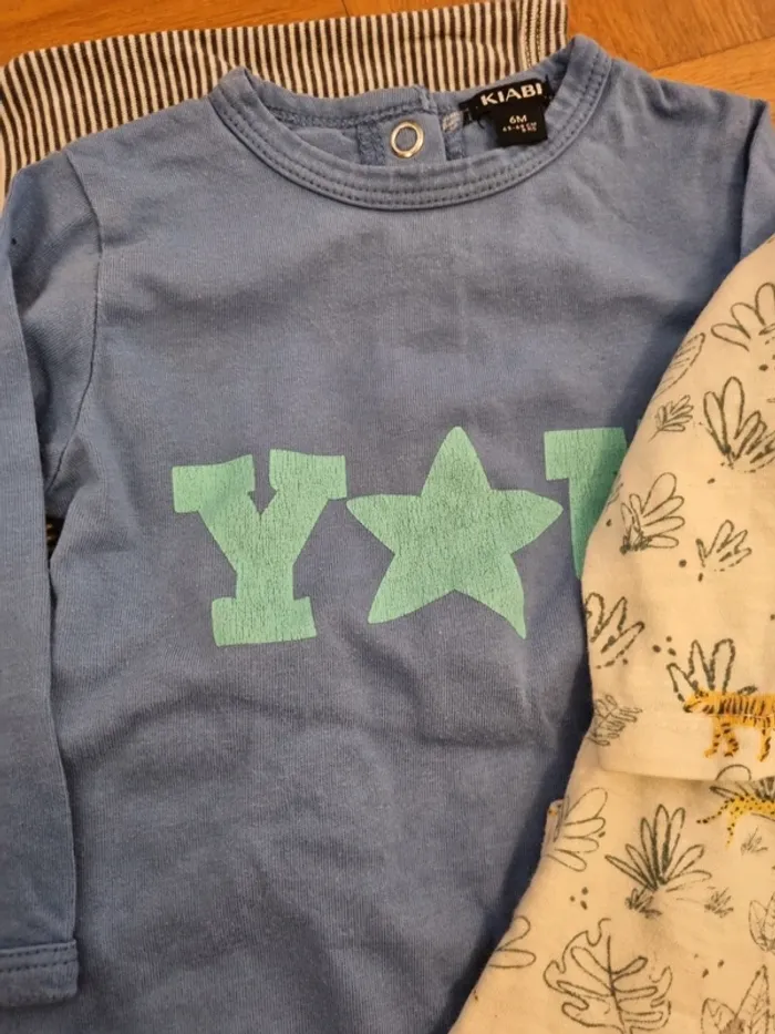 Lot 3 pyjamas mi saison 6 mois - photo numéro 3
