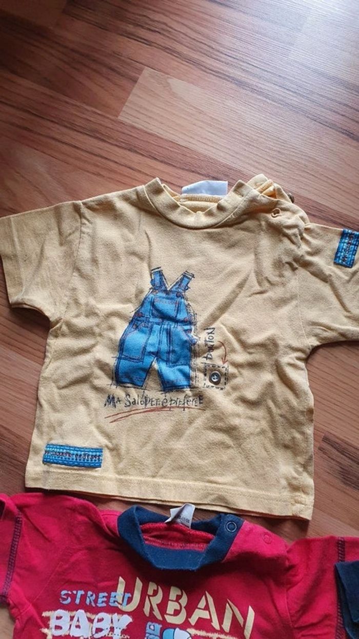 lot ete garçon 6 mois salopette et tee shirt 13 pièces - photo numéro 7