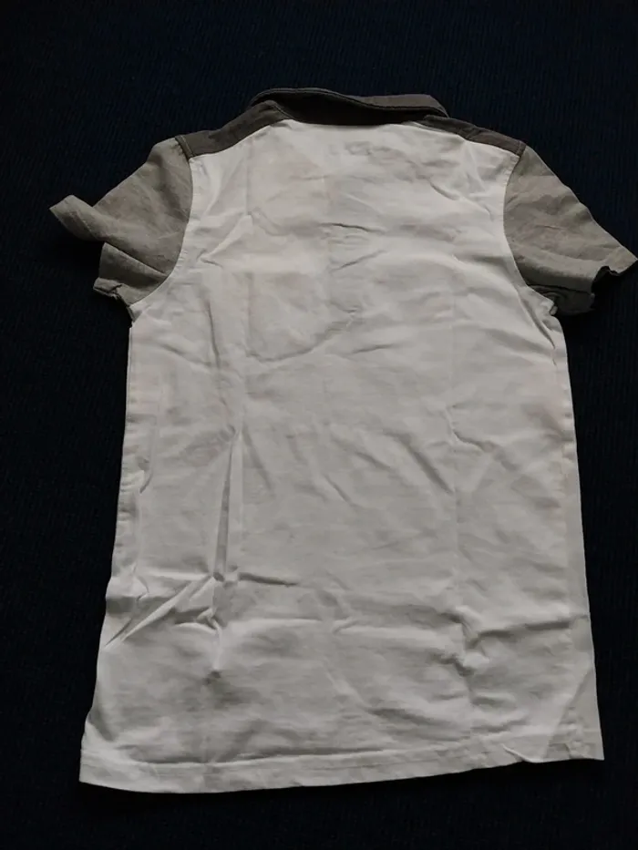 Polo blanc et gris T10A - photo numéro 4