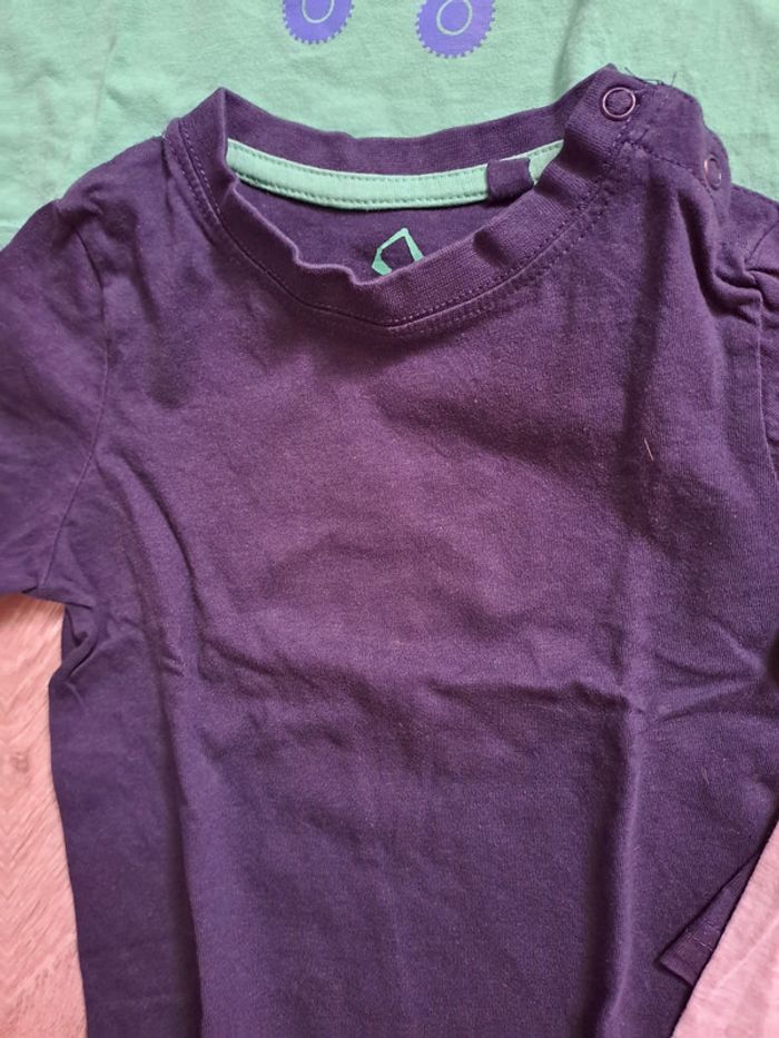 Lot de 4 t-shirts Lupilu 12-24M - TBE - photo numéro 4