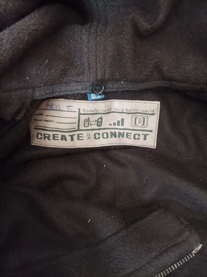 Veste velours côtelé beige et doublure polaire capuche Okaïdi 4ans - photo numéro 4