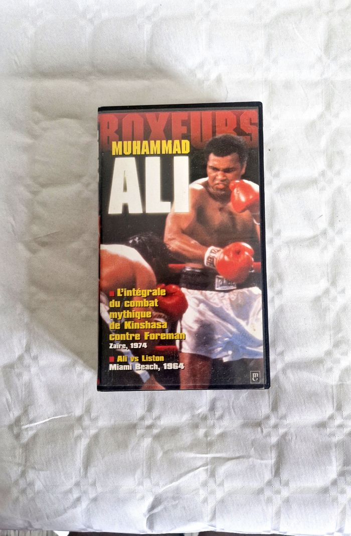 Cassette VHS  , Muhammad Ali  , boxeurs  , vs Liston
