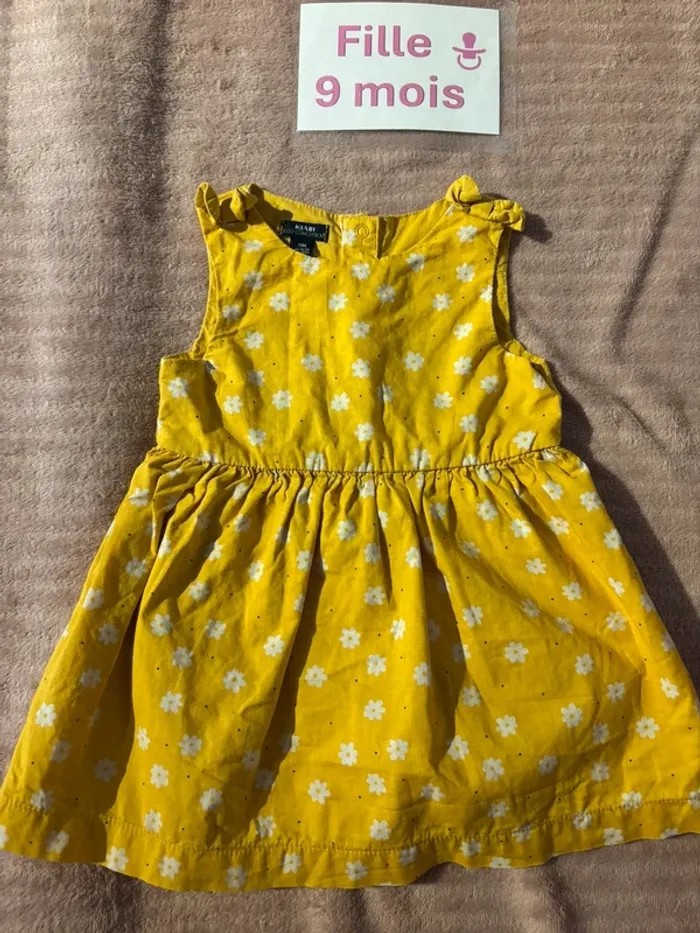 Robe manches courtes 9 mois