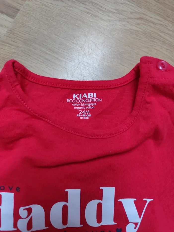 Tee shirt mixte fille 2 ans Kiabi - photo numéro 2