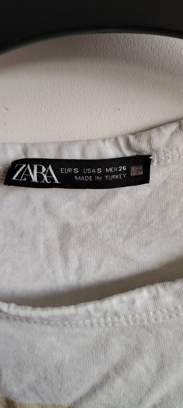 T-shirt imprimé “The Art of Repairing” – Zara – Taille S - photo numéro 2