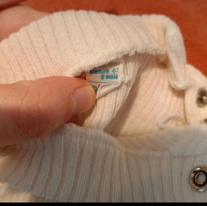 Pull Bébé Fille en Maille Côtelée – Dinou (Taille 6 mois/67 cm) - photo numéro 3