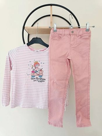 7 ans ensemble teeshirt sergent major et pantalon kiabi