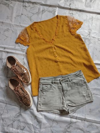 Blouse moutarde Shein taille M