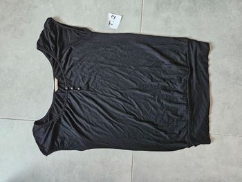 T-shirt large noir femme taille 2
