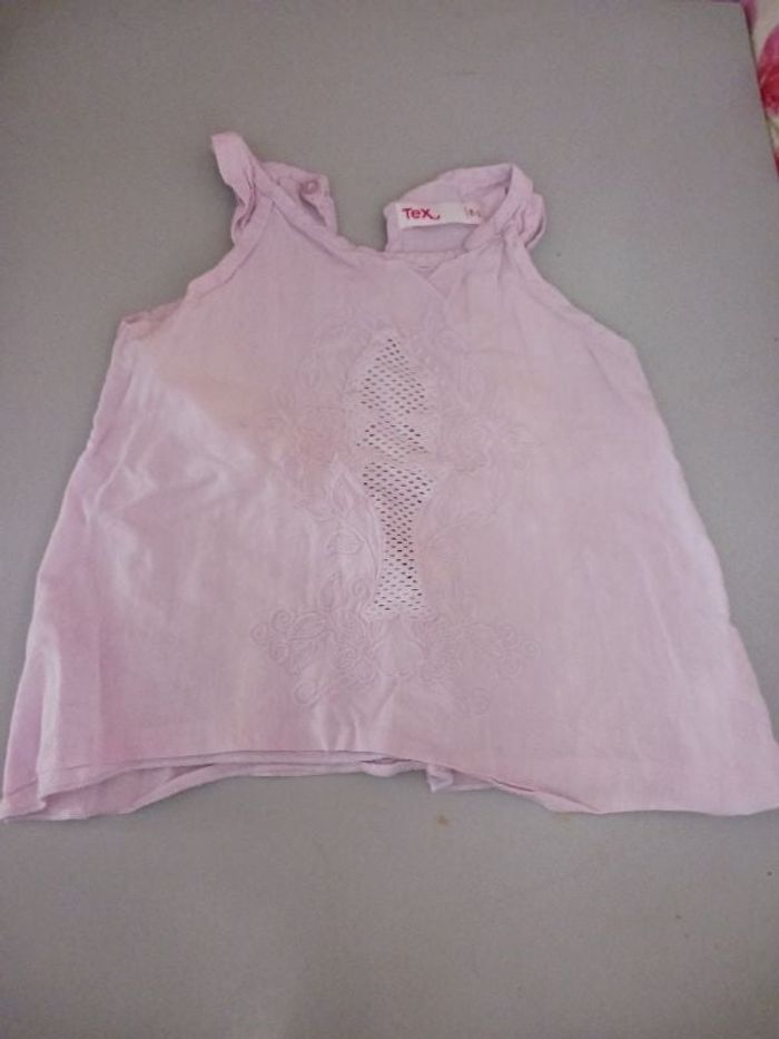 Débardeur mauve 2-3 ans tex